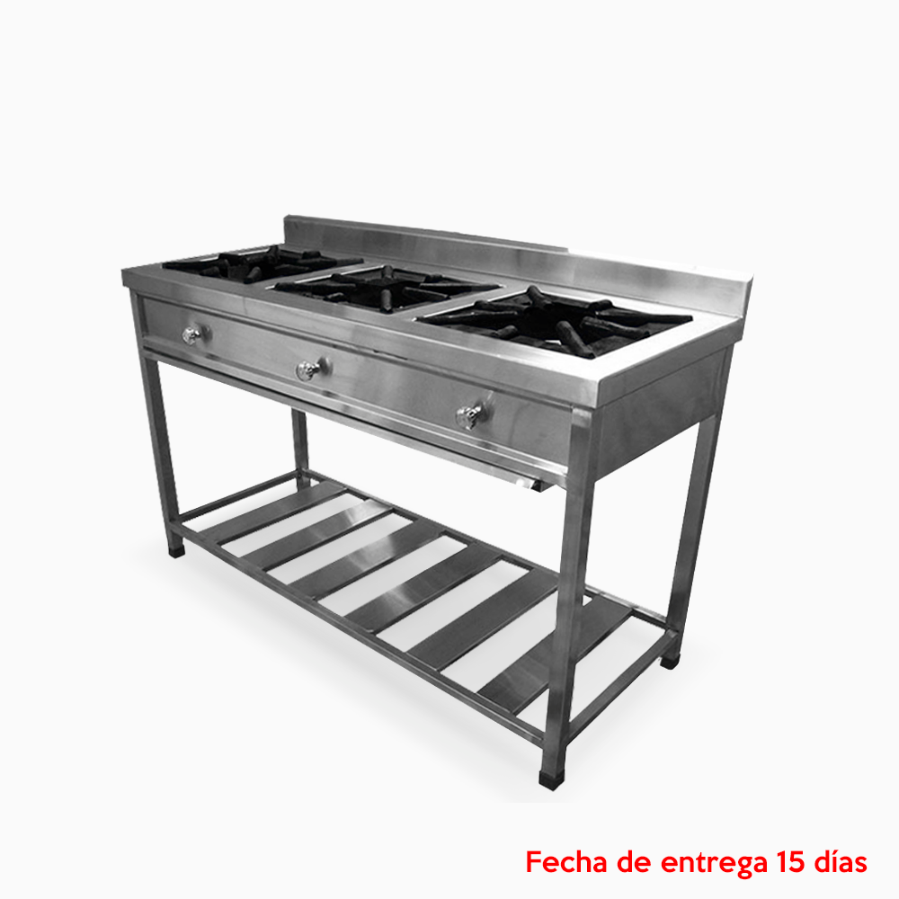 Cocina de 3 Hornillas