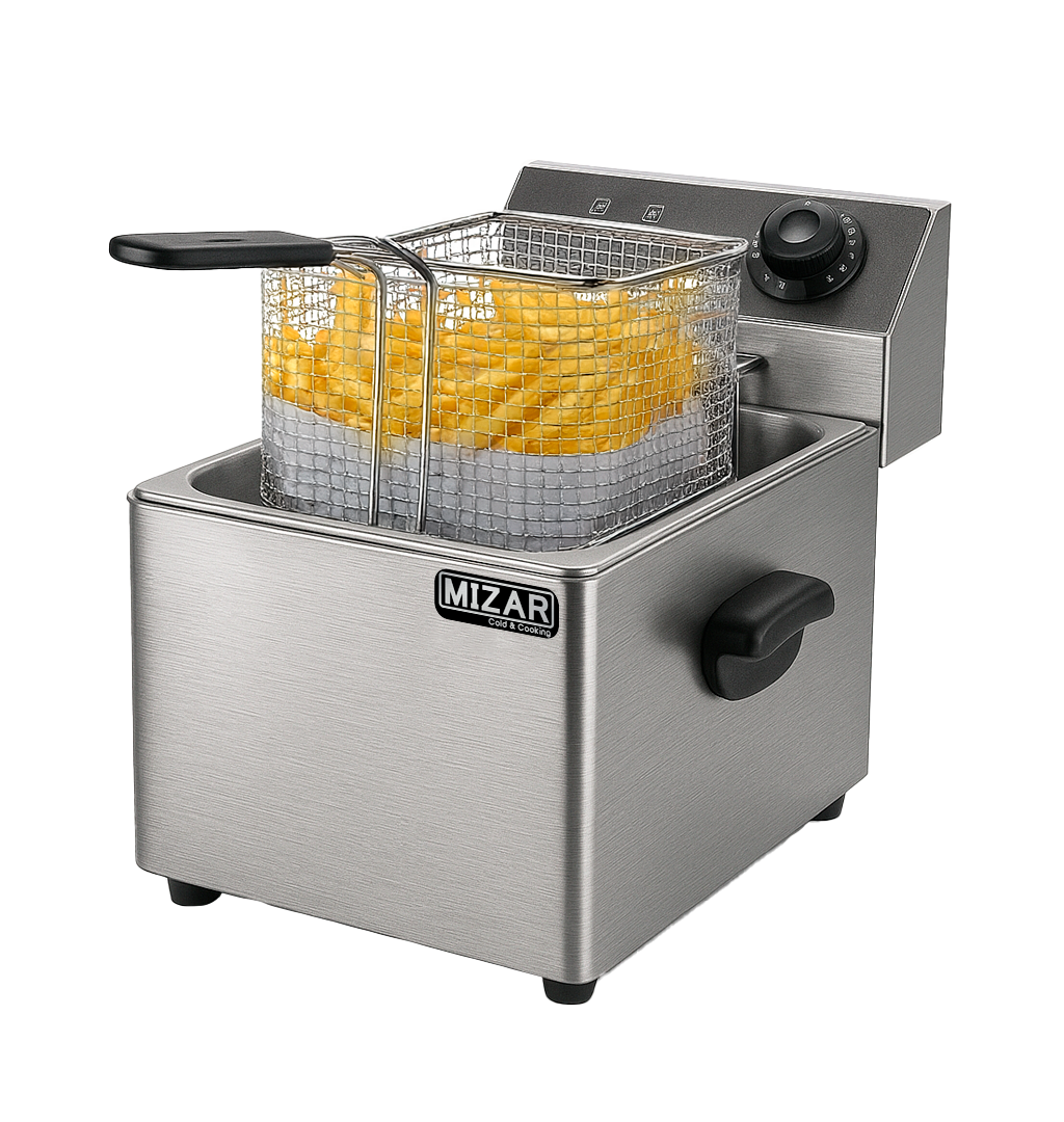 Freidora Eléctrica Automática De Mesa 1 Canastilla - 8Lt ( HEF-8L )