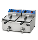 Freidora Eléctrica Automática De Mesa Con 2 Canastillas - 36Lt