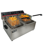 Freidora Eléctrica Automática De Mesa Con 2 Canastillas