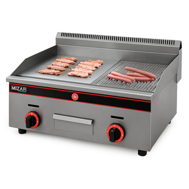 Plancha de Freír Mixta a Gas