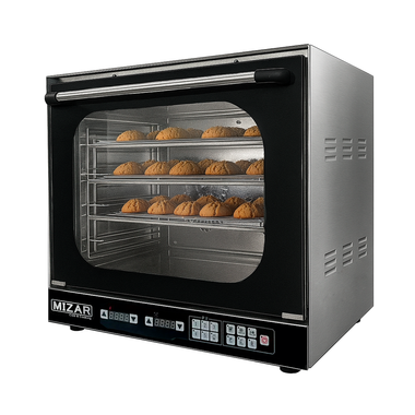 MIZAR - Horno de convección eléctrico digital de 4 Bandejas EB-4AE