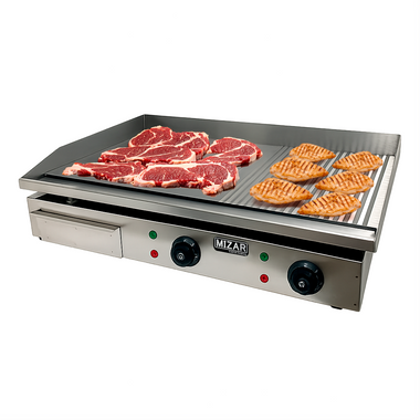 Plancha De Freír Mixta Eléctrica