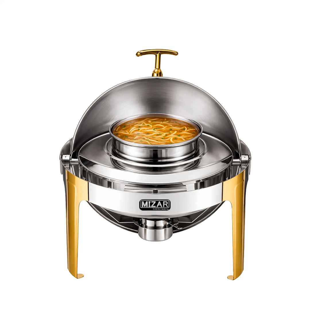MIZAR - Samovar de sopa redondo | Dorado