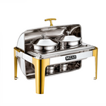 MIZAR - Samovar de sopa rectangular | Dorado